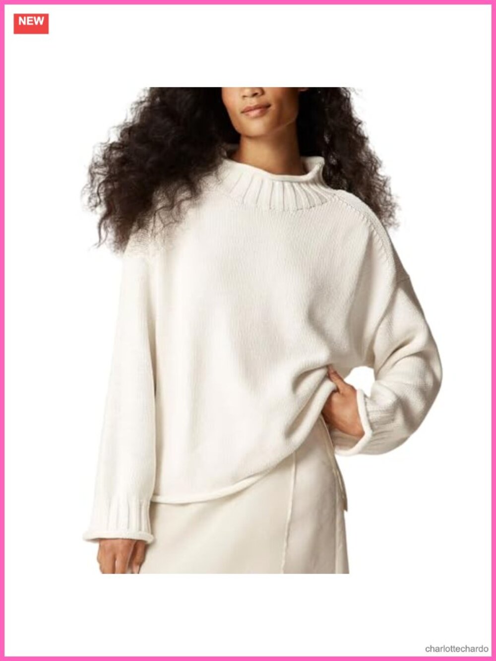 Oversized Chunky Knit Roll Neck Sweater Long Sleeve Pullover Cozy Fall Top